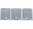 Блок розетка Panasonic 3гн с/з с крышкой горизонтальный серый IP54 PACIFIC Pan WPTC4840-2GR 7