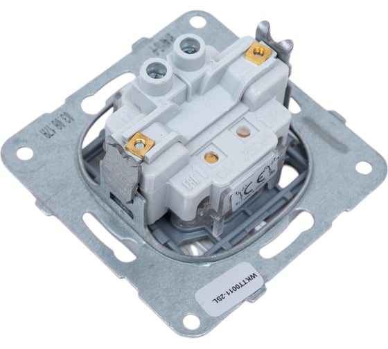 Переключатель Panasonic 2кл проходной серебро Karre Plus 54880 WKTT0011-2SL