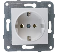 Розетка Panasonic с/з белая Karre Plus 54911 WKTT0202-2WH