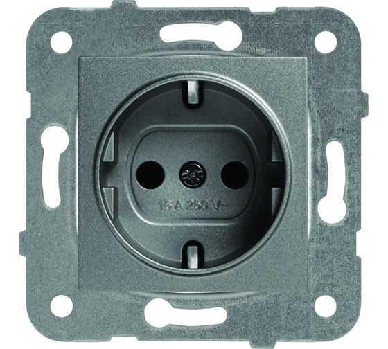 Розетка Panasonic с/з темно-серый Karre Plus 54860 WKTT0202-2DG 1