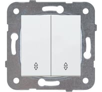 Переключатель Panasonic МОДУЛЬ 2кл проходной белый Karre Plus 54914 WKTT0011-2WH