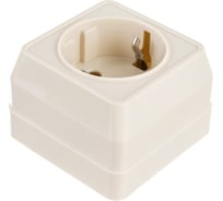 Розетка GENERICA ОКТАВА 1местн. c з/к 16А нар. кремовый ERO11-K33-16-DC