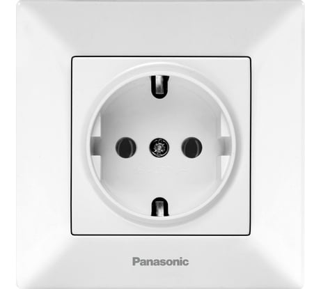 Розетка Panasonic с/з белая Arkedia 54773 WMTC0202-2WH