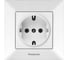 Розетка Panasonic с/з белая Arkedia 54773 WMTC0202-2WH 1