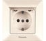 Розетка Panasonic с/з с крышкой крем Arkedia 54746 WMTC0210-2BG 1