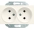Розетка Panasonic 2-я б/з крем Karre Plus 54892 WKTT0204-2BG-RES 1