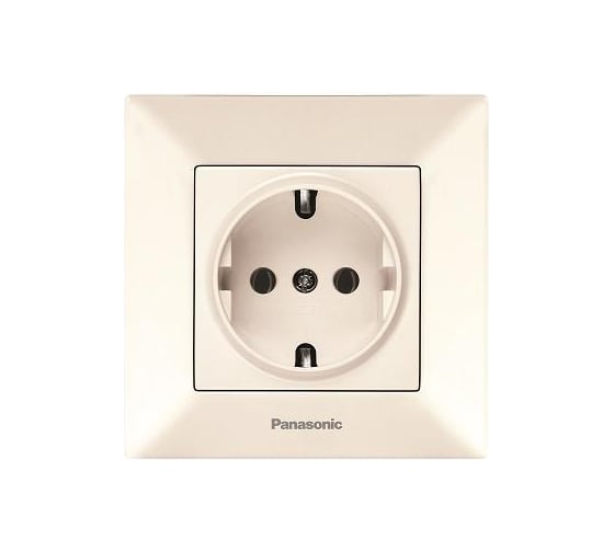 Розетка Panasonic с/з крем Arkedia 54747 WMTC0202-2BG