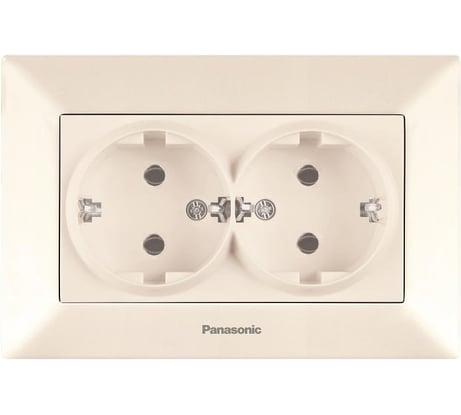 Розетка Panasonic 2-я с/з крем Arkedia 54744 WMTC0205-2BG