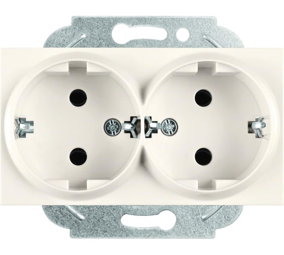 Розетка Panasonic 2-я c/з крем Karre Plus 54891 WKTT0205-2BG-RES 1