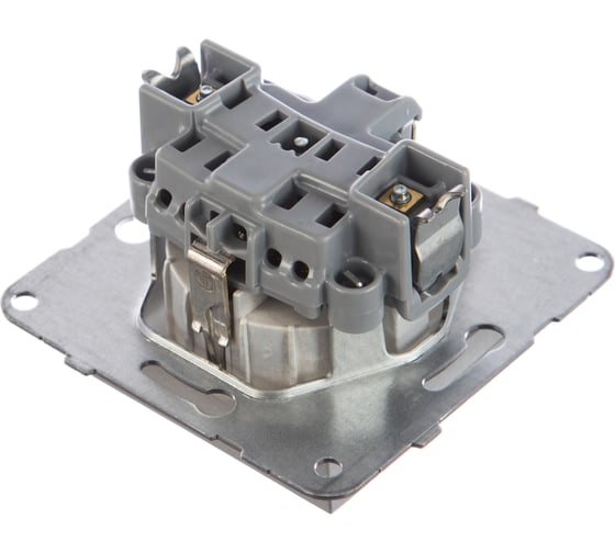 Розетка Panasonic  МОДУЛЬ с/з с крышкой серебро Karre Plus 54876 WKTT0210-2SL