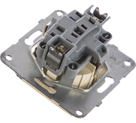 Розетка Panasonic МОДУЛЬ с/з с крышкой крем Karre Plus 54893 WKTT0210-2BG