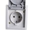 Розетка Panasonic с/з с крышкой серая IP54 PACIFIC 54716 WPTC4212-2GR 5