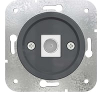 Розетка TV (SAT) МЕЗОНИНЪ оконечная, скрытой установки, цвет серый, Лахта GE35321-07