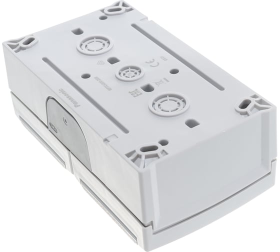 Блок розетка Panasonic 2гн с/з с крышкой горизонтальный серый IP54 PACIFIC Pan WPTC4800-2GR
