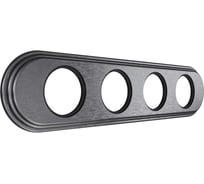 4х-местная рамка МЕЗОНИНЪ дерево, скрытой установки, овал, венге, Лахта, "СенатЪ" GE70844-36