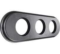 3х-местная рамка МЕЗОНИНЪ дерево, скрытой установки, овал, венге, Лахта, "СенатЪ" GE70843-36