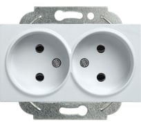 Розетка Panasonic 2-я б/з серебро Karre Plus 54875 WKTT0204-2SL