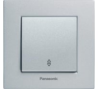 Переключатель Panasonic 1кл проходной серебро Karre Plus 54883 WKTT0003-2SL