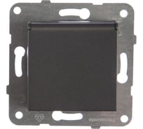 Розетка Panasonic МОДУЛЬ с/з с крышкой темно-серый Karre Plus 54859 WKTT0210-2DG