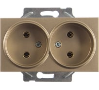 Розетка Panasonic 2-я б/з бронза Karre Plus 54841 WKTT0204-2BR-RES