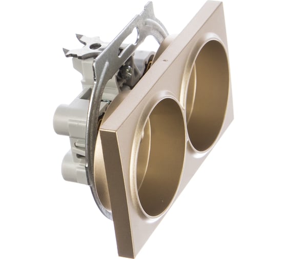 Розетка Panasonic 2-я б/з бронза Karre Plus 54841 WKTT0204-2BR-RES