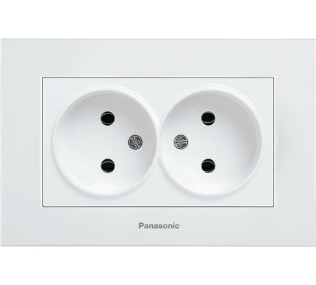 Розетка Panasonic 2-я б/з белая Karre Plus 45156 WKTC0204-2WH
