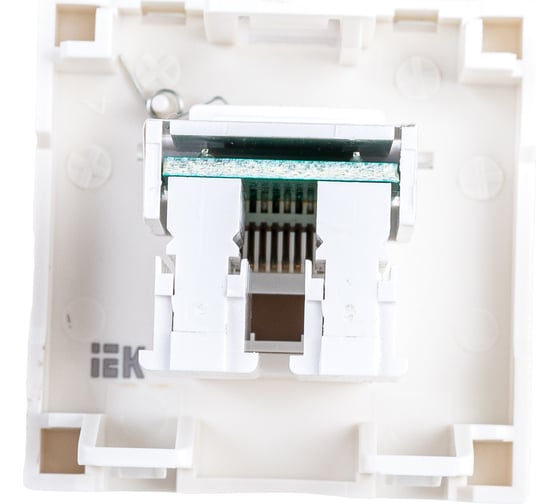 Информационная розетка IEK РКИ-20-00-П RJ-45, UTP, категория 5e, 2 модуля CKK-40D-RI2-K01
