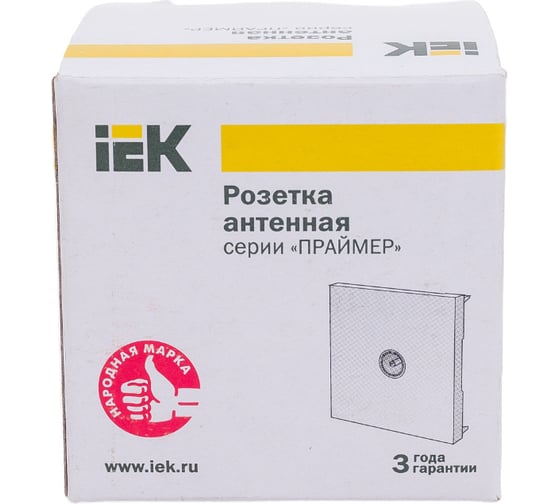 Розетка TV IEK РКТ-20-00-П 2 модуля CKK-40D-TV1-K01