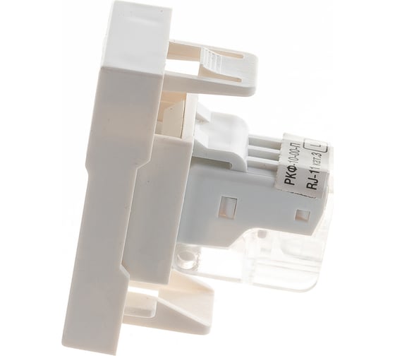 Телефонная розетка IEK РКФ-10-00-П RJ-11, категория 3, 1 модуль CKK-40D-RT1-K01