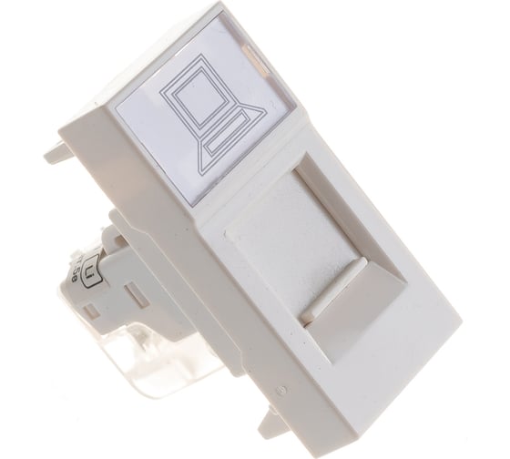 Информационная розетка IEK RJ-45, UTP, категория 5e, 1 модуль CKK-40D-RI1-K01