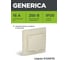 Розетка GENERICA РСбш10-3-ККм 1местн. c з/к с защ.штор. с крышкой 16А кремовый ERK12-K33-16-DM 2