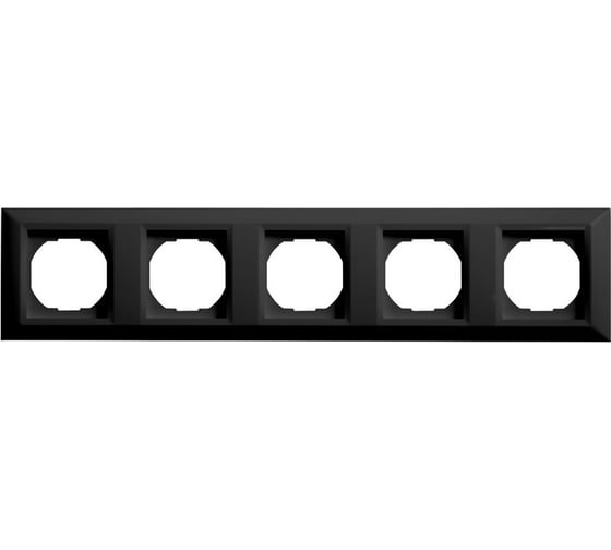Рамка 5-я Vesta Electric черная Vesta-Electric Roma Black FRM050604CMT