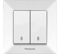 Переключатель Panasonic 2кл проходной белый Arkedia 54777 WMTC0011-2WH