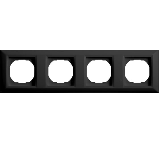 Рамка 4-я Vesta Electric черная Vesta-Electric Roma Black FRM050603CMT 1