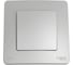 Переключатель Systeme Electric Blanca скрытая установка Алюминий 1 клавишный IP44 (сх.6), 10A, 250В BLNVS410603 1