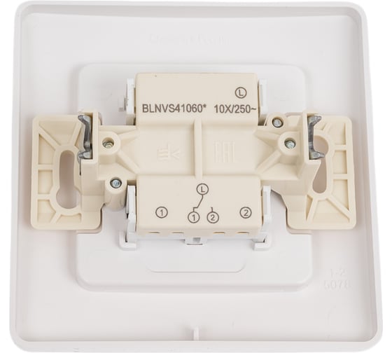Переключатель Systeme Electric Blanca скрытая установка Белый 1 клавишный IP44 (сх.6), 10A, 250В BLNVS410601