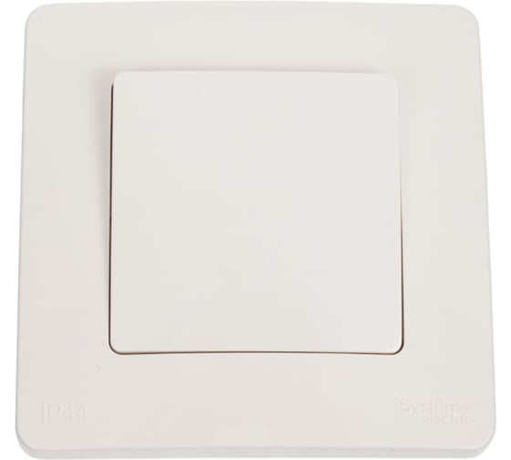 Переключатель Systeme Electric Blanca скрытая установка Молочный 1 клавишный,IP44, (сх.6), 10A, 250В BLNVS410602 1