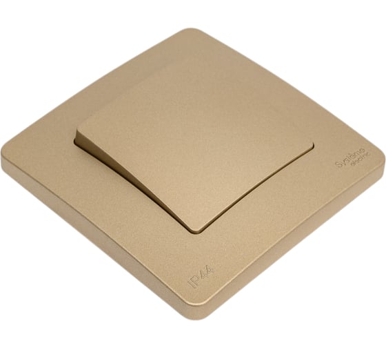 Переключатель Systeme Electric Blanca скрытая установка Титан 1 клавишный,IP44, (сх.6), 10A, 250В BLNVS410604