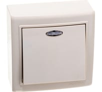 Одноклавишный переключатель c индикатором, крем Volsten Solar V01-32-P12-S 9855