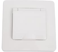 Розетка Systeme Electric Blanca скрытая установка Белый IP44 с заземляющим контактом со шторками,с крышкой, 16А, 250В BLNRS441111