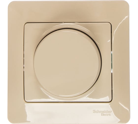 Светорегулятор Systeme Electric 600Вт/ВА, GLOSSA, универсальный, бежевый, SchE, GSL000236