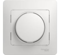 Светорегулятор Systeme Electric 600Вт/ВА, GLOSSA, универсальный, белый, SchE, GSL000136