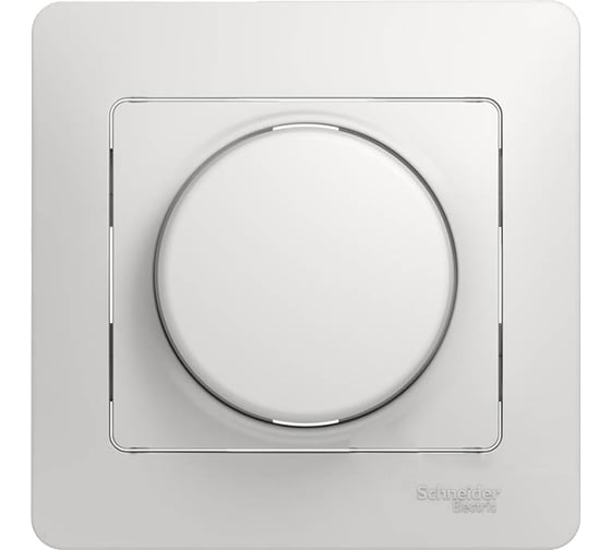 Светорегулятор Systeme Electric 600Вт/ВА, GLOSSA, универсальный, белый, SchE, GSL000136 1