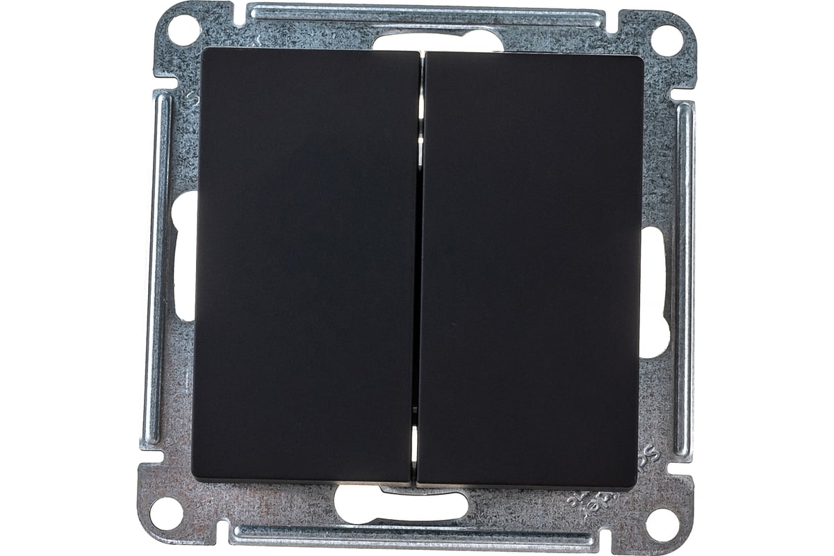 Выключатель Systeme Electric ATLASDESIGN, 2-клавишный, сх5, 10АХ ...