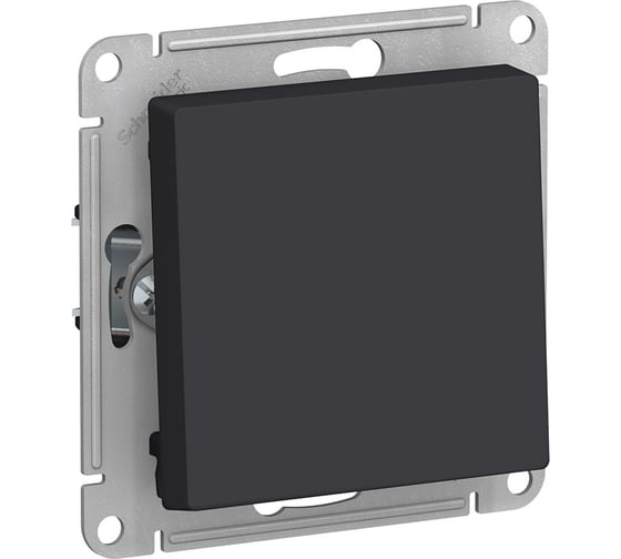 Выключатель Systeme Electric ATLASDESIGN, 1-клавишный, сх1, 10АХ, механизм, карбон, ATN001011