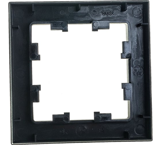 Рамка Systeme Electric ATLASDESIGN, 1-постовая, карбон, ATN001001