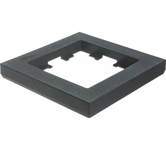Рамка Systeme Electric ATLASDESIGN, 1-постовая, карбон, ATN001001