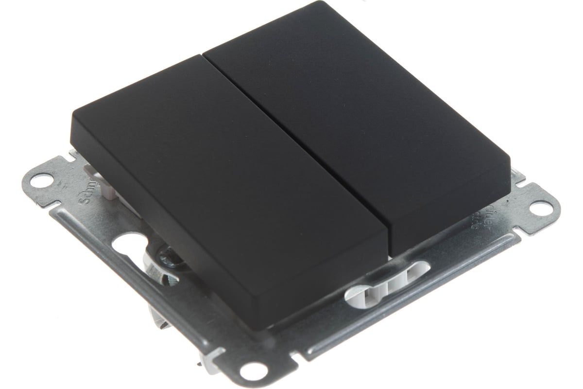 Переключатель Systeme Electric ATLASDESIGN, 2-клавишный, сх6, 10АХ ...