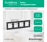 Рамка Systeme Electric ATLASDESIGN, 4-постовая, универсальная, карбон, ATN001004 3