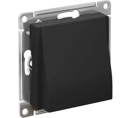 Вывод кабеля Systeme Electric (Schneider Electric) Atlasdesign механизм, карбон ATN001099